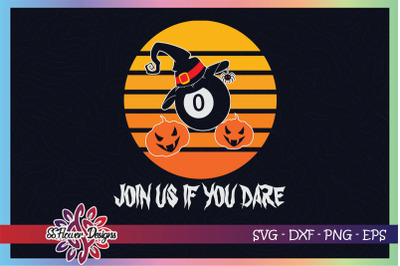 Billard halloween svg, witch hat svg, spider svg, pumpkin svg