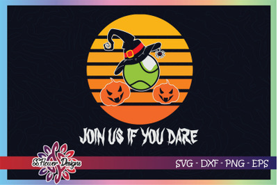 Tennis halloween svg, witch hat svg, spider svg, pumpkin svg