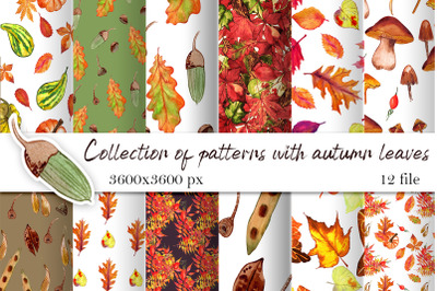 Watercolor autumn digital paper