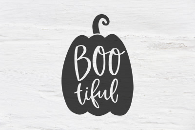 Bootiful pumpkin Halloween SVG cut file
