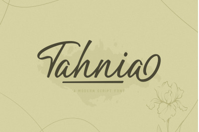 Tahnia - Modern Script
