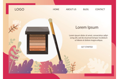 Landing Page Fashion Eye shadow pack