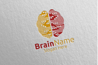 Brain Technology Logo Design 64