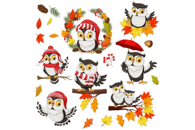 Owl Fall Autumn Bundle