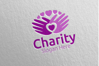 Charity Hand Love Logo Design 5