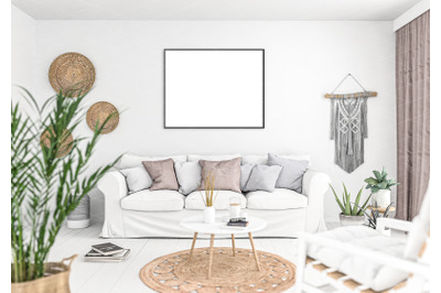 Interior scene artwork background interior mockup