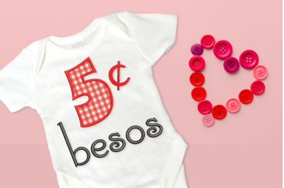 Besos 5 Centavos | Applique Embroidery