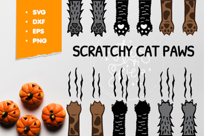 Scratchy Cat Paws SVG Cut-Files