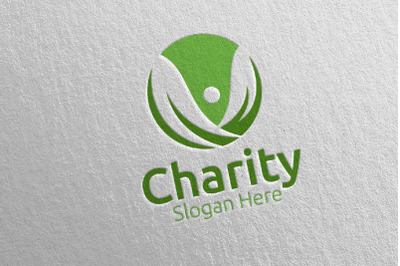 Charity Hand Love Logo Design 8