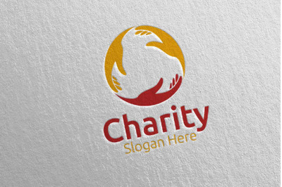 Charity Hand Love Logo Design 10