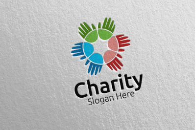 Charity Hand Love Logo Design 13