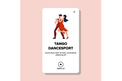 Tango Dancesport Sport Competition Event Vector