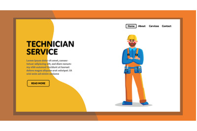 Technician Service Worker Technical Support Vector