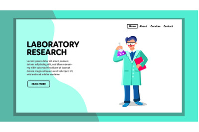 Laboratory Research And Experiment Worker Vector