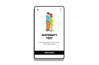 Maternity Test Celebrating Event Couple Vector