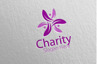 Charity Hand Love Logo Design 18