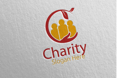 Charity Hand Love Logo Design 19