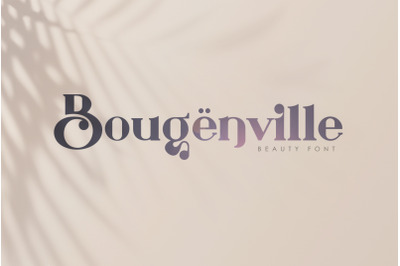 Bougenville Modern Vintage Serif
