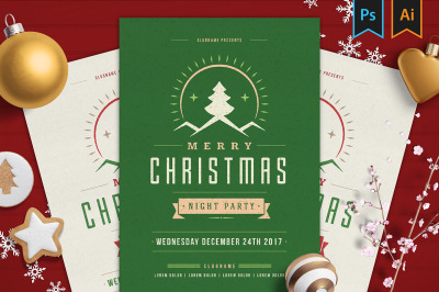 Christmas Party Invitation Flyer