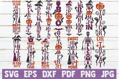 Halloween Porch Signs SVG Bundle | SVG Cut Files