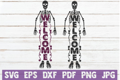 Welcome Skeleton SVG Cut File