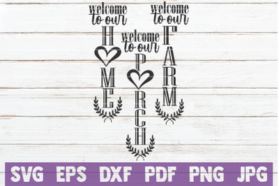 Welcome Signs SVG Bundle