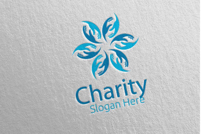 Charity Hand Love Logo Design 24