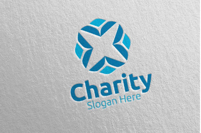 Charity Hand Love Logo Design 25