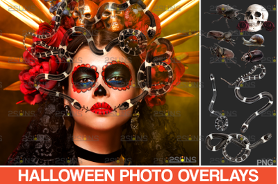 Halloween photoshop overlay &amp; Halloween clipart: snake clipart