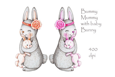 Bunny Mummy and Baby Bunny