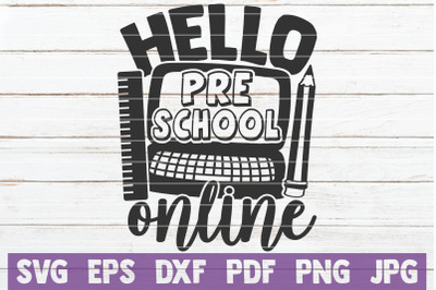 Hello Preschool Online SVG Cut File