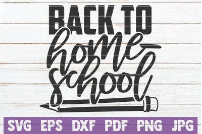 Back To Home School SVG Cut File