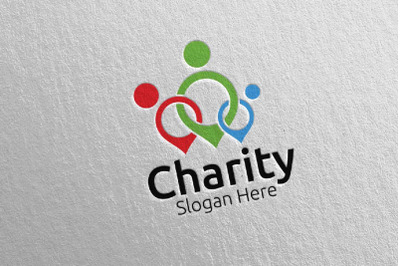 Charity Hand Love Logo Design 36