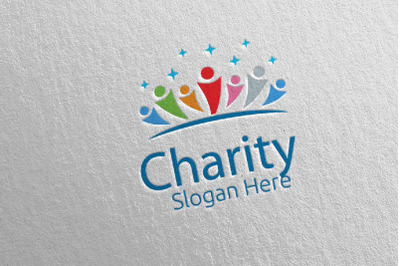 Charity Hand Love Logo Design 34