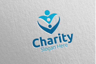 Charity Hand Love Logo Design 37