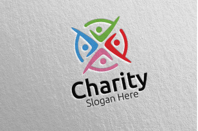 Charity Hand Love Logo Design 38