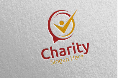 Charity Hand Love Logo Design 39