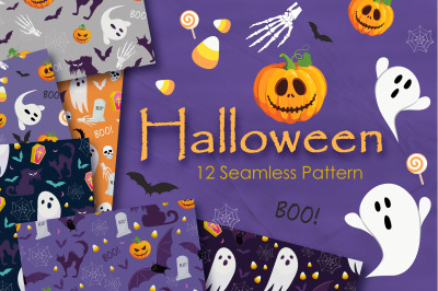 Halloween nightmare Seamless Pattern