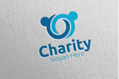 Charity Hand Love Logo Design 45