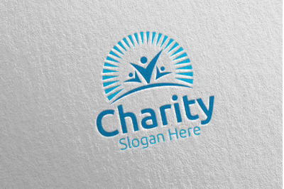 Charity Hand Love Logo Design 46