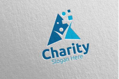 Charity Hand Love Logo Design 47