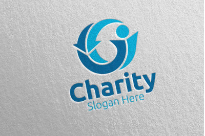 Charity Hand Love Logo Design 48