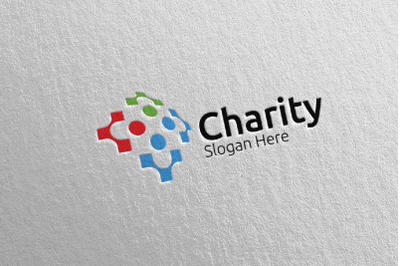 Charity Hand Love Logo Design 49