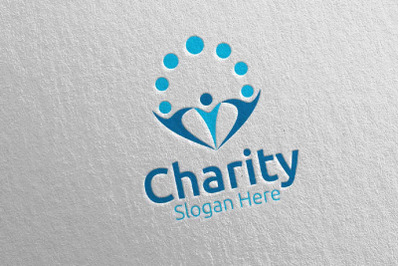 Charity Hand Love Logo Design 50