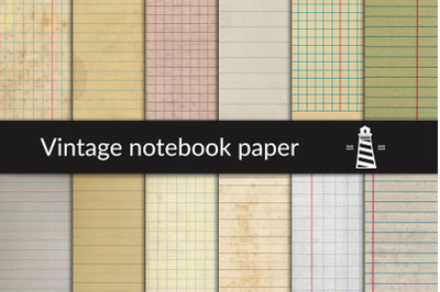 Digital notebook vintage paper