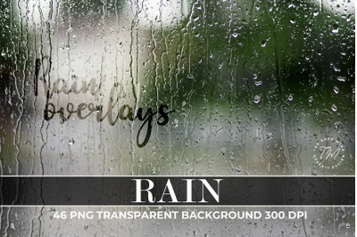 Rain Photo Light Overlays