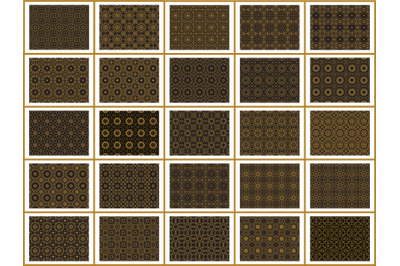 Pattern Gold Bundles 25 Seamles