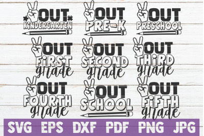 Out School SVG Bundle | SVG Cut Files