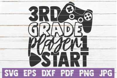 3rd Grade Player 1 Start SVG Cut File