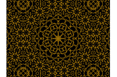 Pattern Gold Flower Motif